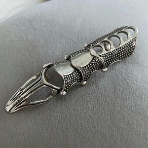 full finger silver “ring”